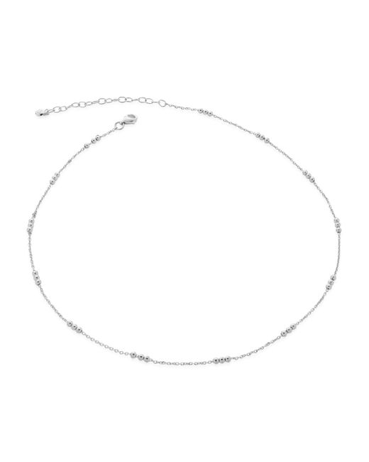 Monica Vinader triple-beaded chain necklace