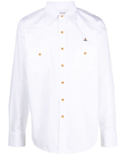 Vivienne Westwood logo-print cotton shirt
