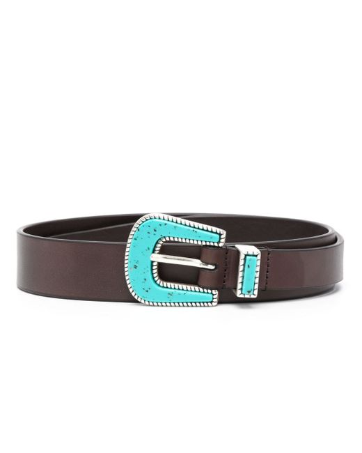 PT Torino engraved-buckle leather belt