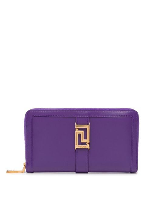 Versace Greca-buckle zip wallet