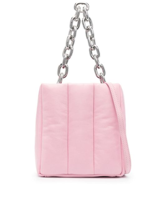 Stand Studio quilted chain-link tote bag
