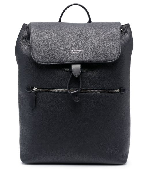 Aspinal of London Reporter grained-leather backpack