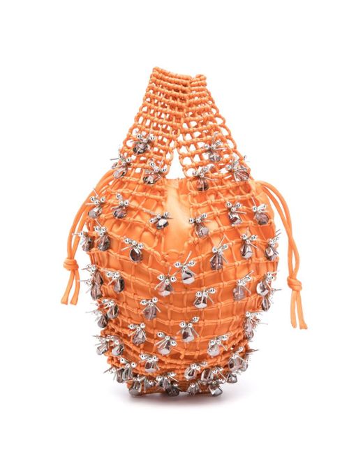 Lanvin bead-embellished tote bag