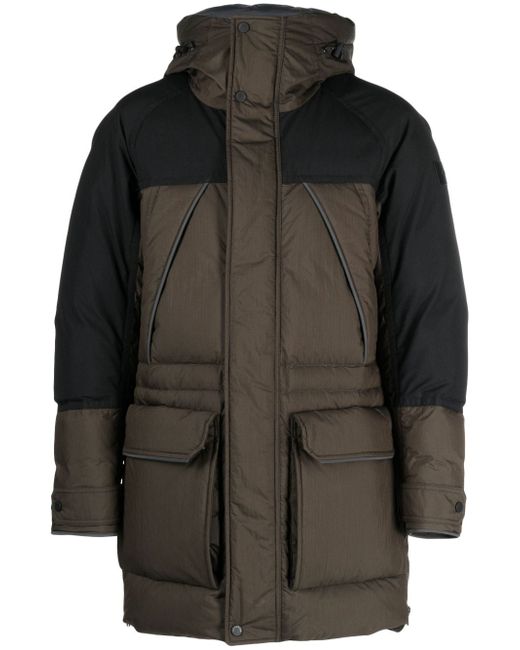 Woolrich logo-patch padded coat