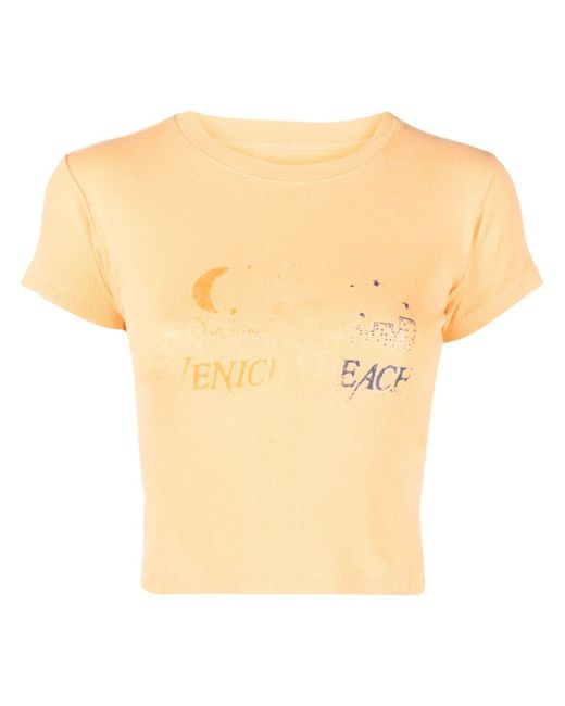 Erl Venice Beach-print cotton T-shirt