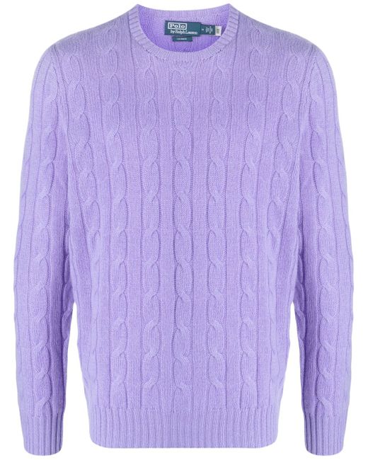 Polo Ralph Lauren cable-knit round-neck jumper