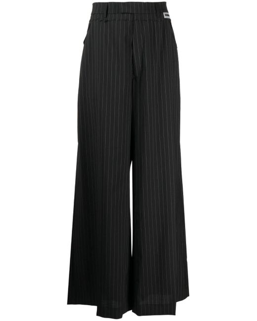 Vetements pinstripe wide-leg trousers