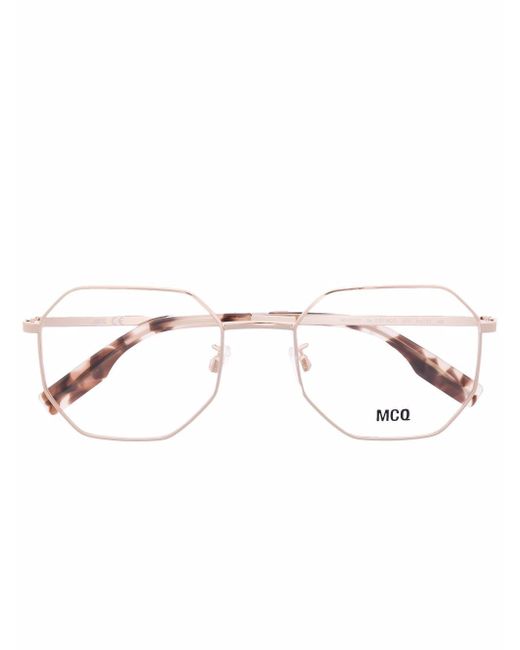 McQ Alexander McQueen octagon-frame metal glasses