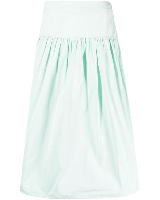 Peserico high-waisted ruched skirt