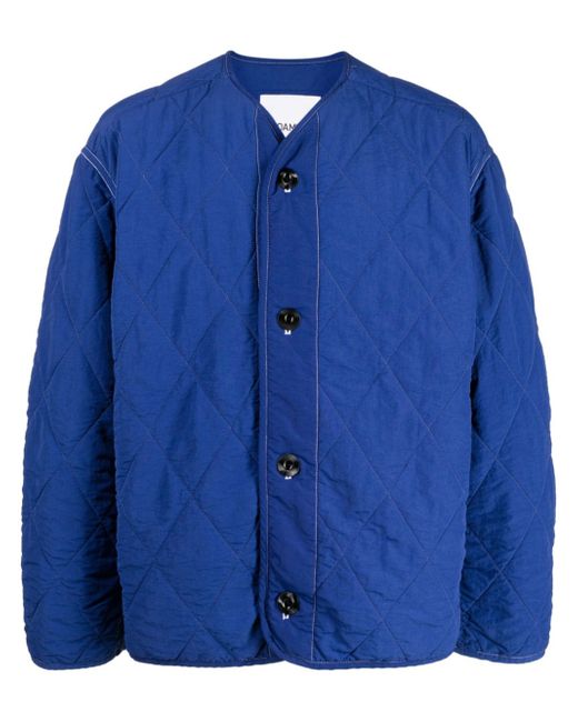 Oamc V-neck quilted jacket