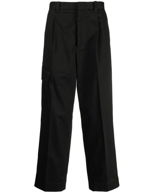 Oamc pressed-crease straight trousers