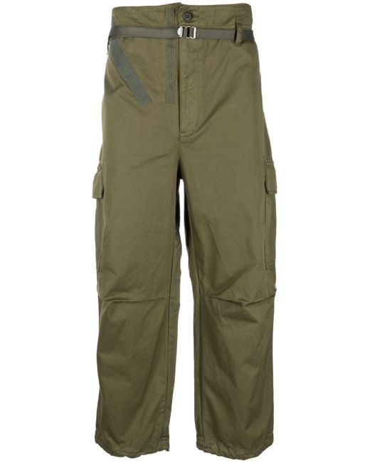 Comme Des Garçons Homme Plus belted tapered-leg cargo trousers