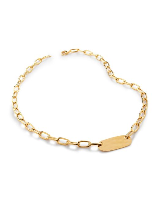 Monica Vinader ID chain-link necklace