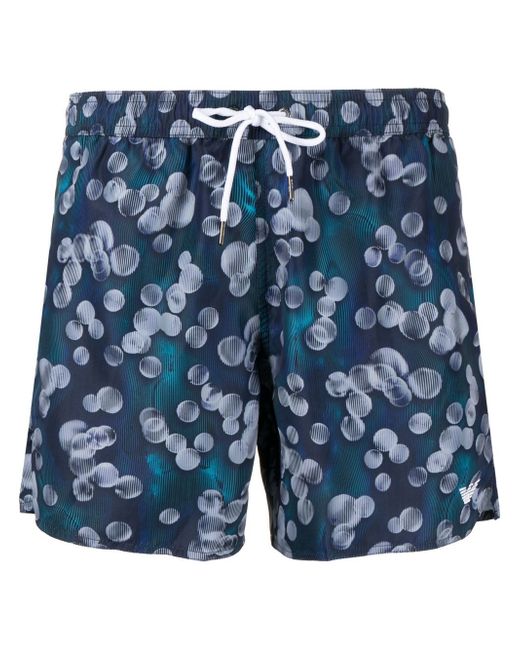 Emporio Armani bubble-print swim-shorts