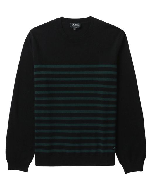 A.P.C. striped knitted jumper