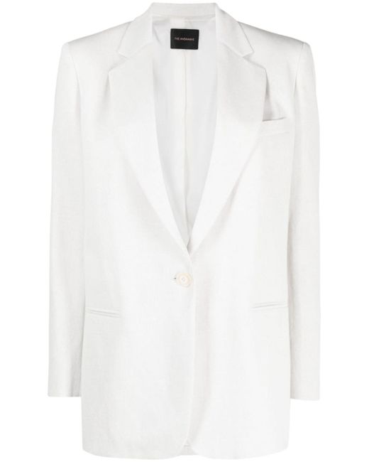 The Andamane single-breasted cotton-linen blend blazer