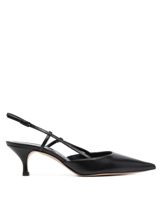 Casadei 65mm slingback pointed leather pumps