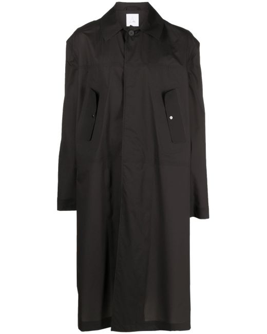 Roa single-breasted button-fastening coat