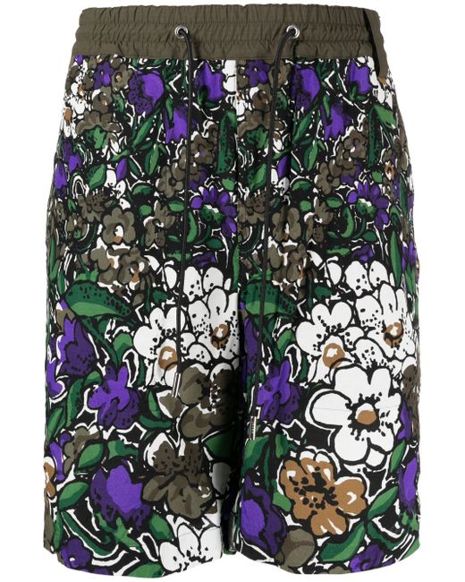 Sacai floral-print Bermuda shorts