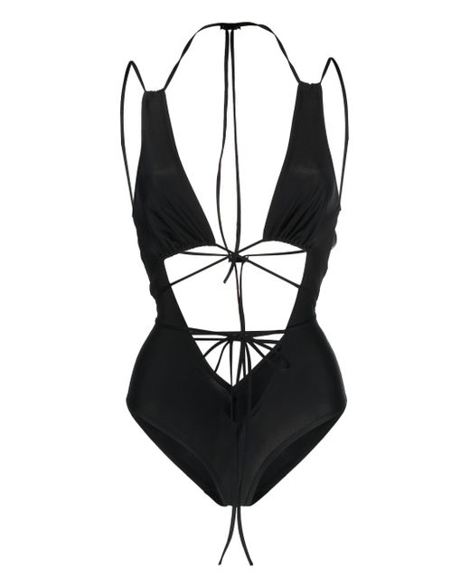 Knwls strap-detail one-piece swimsuit