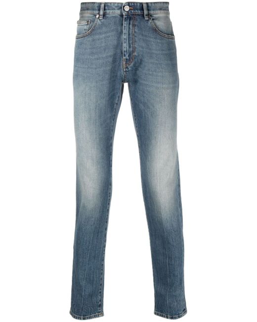PT Torino logo-patch straight leg jeans