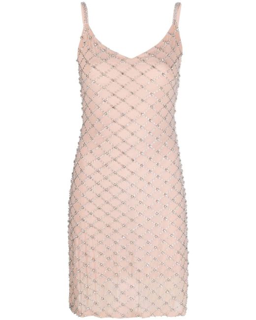 P.A.R.O.S.H. crystal-embellished fitted dress