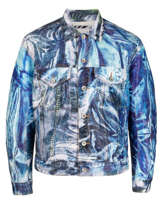 Doublet graphic-print denim jacket