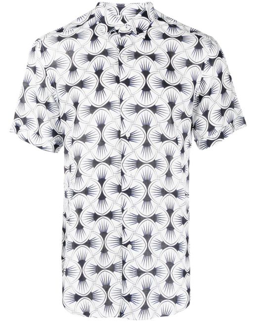 Peninsula Swimwear geometric-print short-sleeve shirt