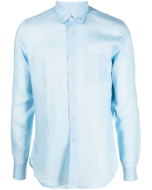 Peninsula Swimwear button-down fastening linen shirt
