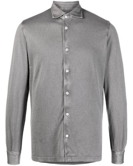 Fedeli long-sleeved cotton shirt