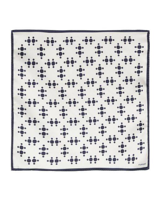 Fursac graphic-print silk scarf