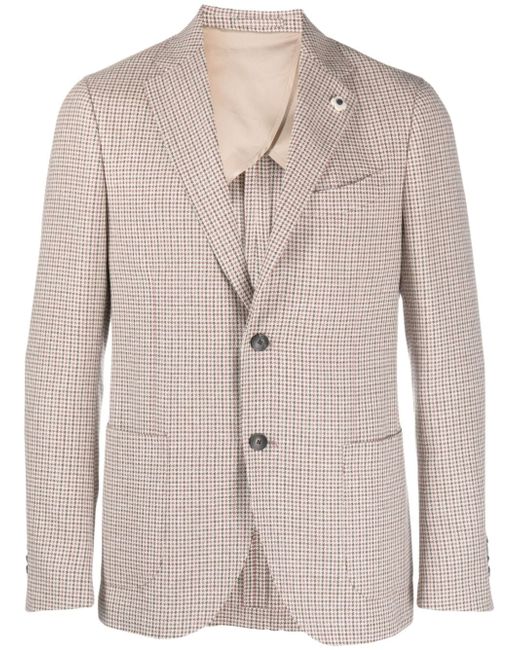 Lardini Pota houndstooth-pattern blazer