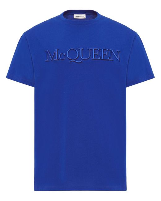 Alexander McQueen embossed-logo short-sleeve T-shirt