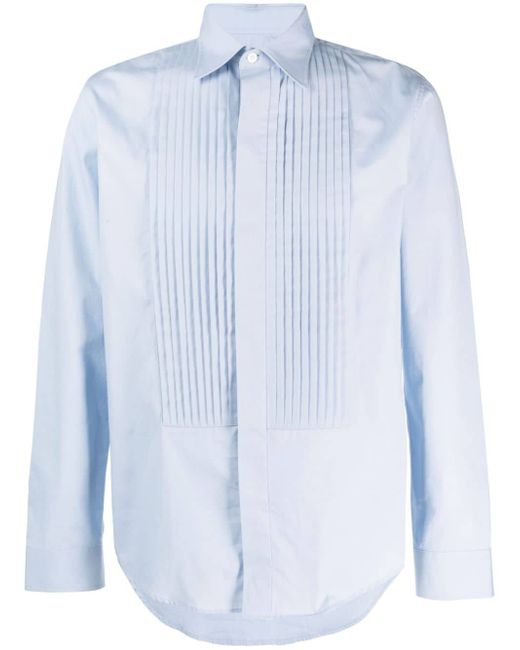 Fursac pleated-detail cotton shirt