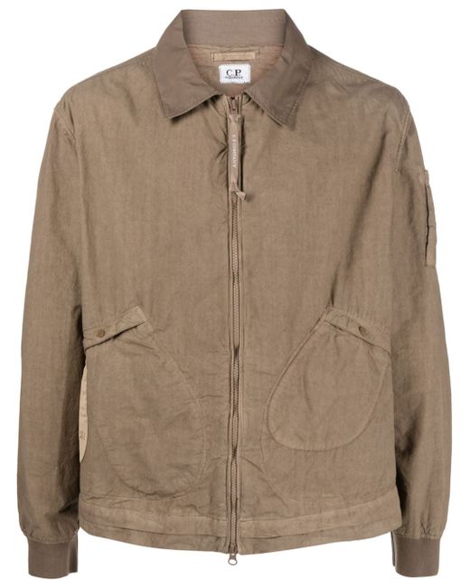 CP Company classic-collar bomber jacket