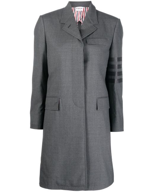 Thom Browne 4-Bar stripe wool coat