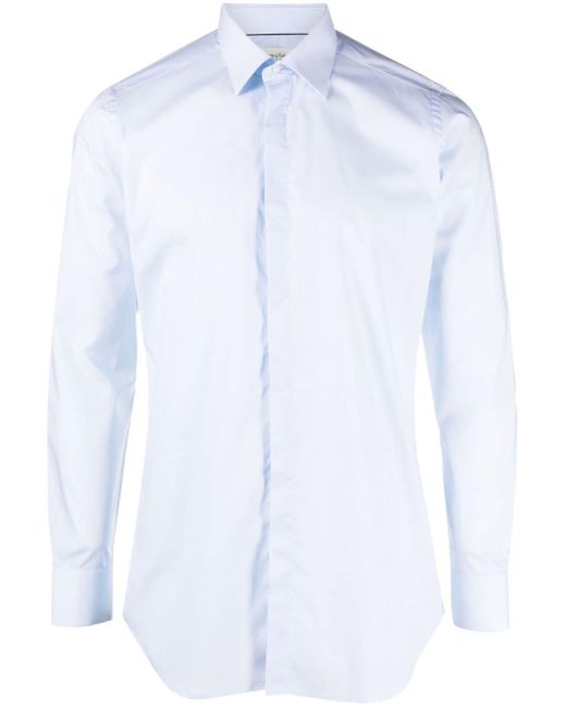 Tintoria Mattei stretch-cotton long-sleeved shirt