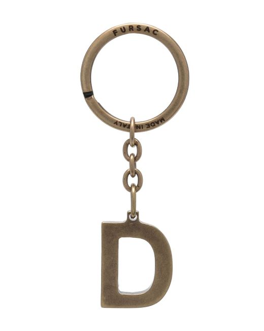 Fursac D Letter key ring