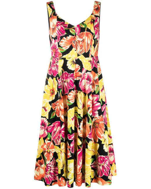 Kate Spade New York floral-print sleeveless dress