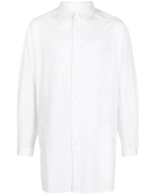 Yohji Yamamoto button-collar cotton shirt