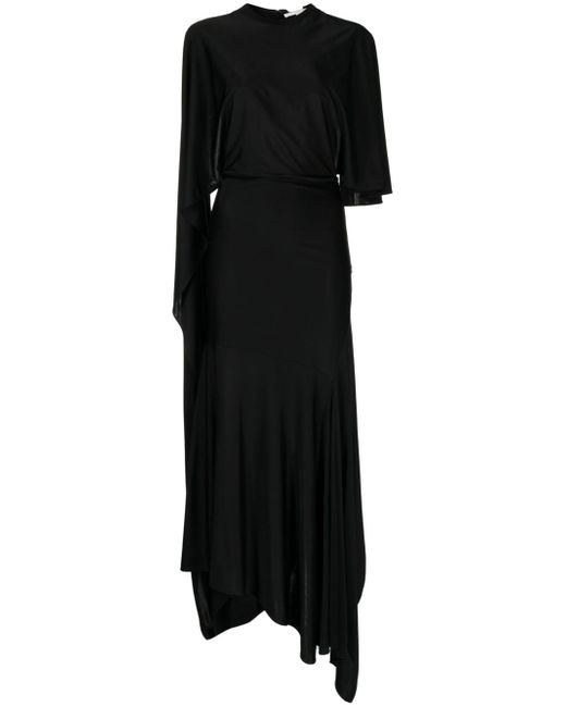 Stella McCartney cape-sleeve asymmetric dress