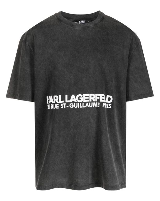 Karl Lagerfeld logo-print cotton T-Shirt
