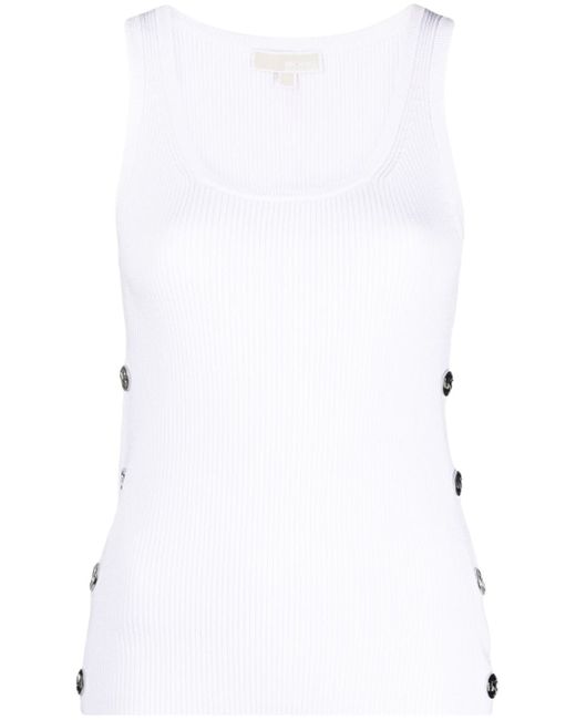 Michael Kors button-embellished ribbed tank top