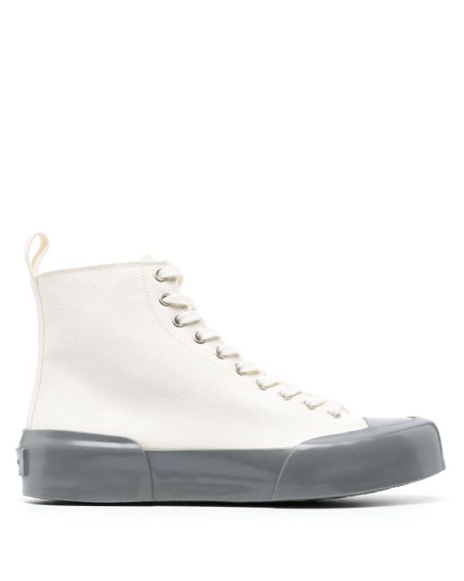 Jil Sander lace-up high-top sneakers
