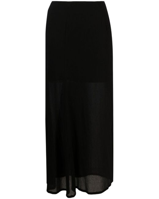 Yohji Yamamoto semi-sheer long skirt