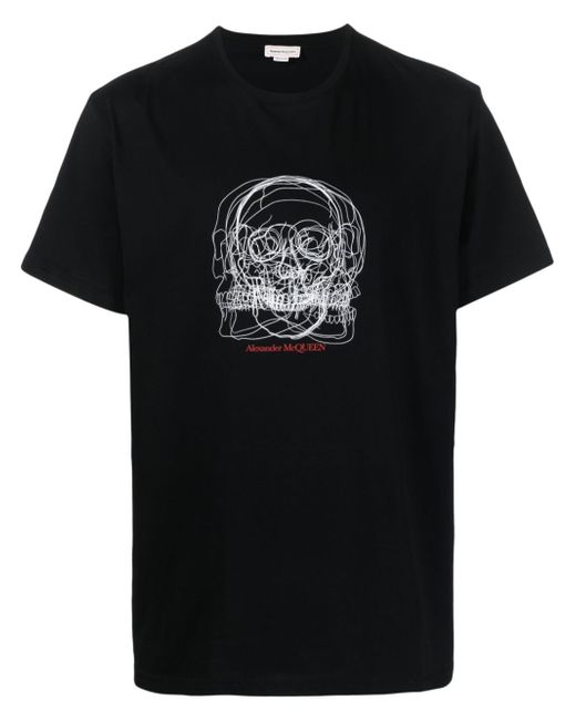 Alexander McQueen Skull Sketch graphic-print T-shirt