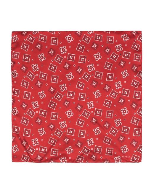 Fursac bandana-print silk scarf