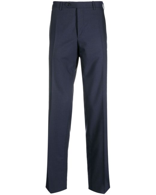 Canali mid-rise wool chinos