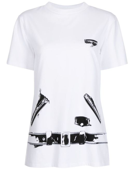 We11done graphic-print short-sleeve T-shirt