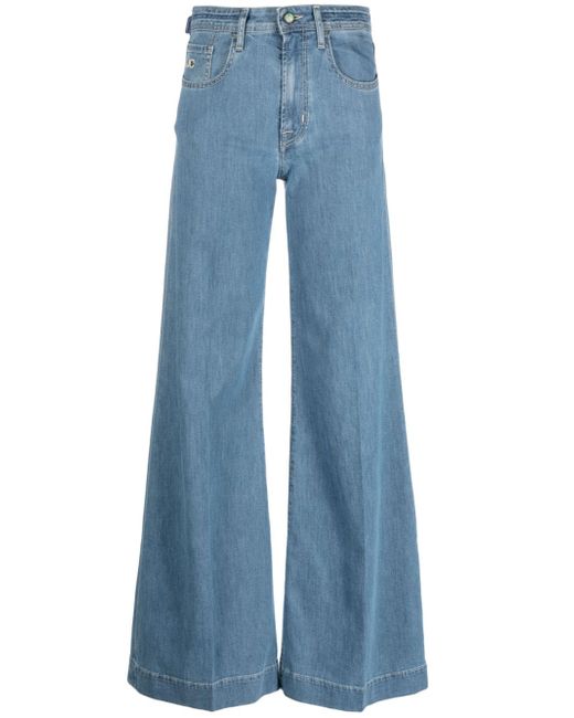 Jacob Cohёn mid-rise wide-leg jeans